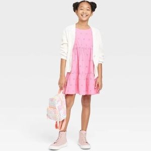 Girls Eyelet Cat and Jack sleeveless Dress-XL